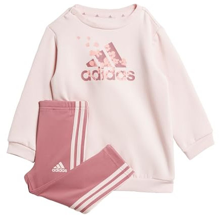 adidas Unisex Kids Essentials Allover Print Kids Leggings-Set Sandy Pink 80