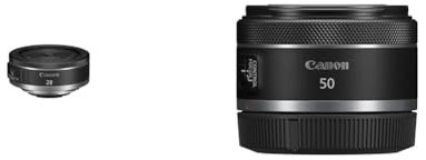 Canon RF 28mm F2.8 STM Pancake-Objektiv für Kameras der EOS R Serie & RF 50mm F1.8 STM Objektiv | Kompakt und leicht, hohe Lichtstärke von 1:1,8