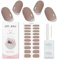 JMEOWIO Unghie Gel Adesive Caffè Gel Nail Stickers Adesivi Unghie Gel Uv Decorazioni Unghie Nail Art Disegni