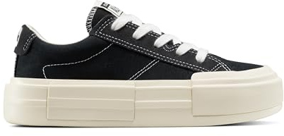 Converse Unisex Adult Cruise Canvas Low Top Sneaker, Black/White/Black, 6 Women/4.5 Men