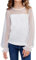 Arshiner Girls Long Sleeve Top Chiffon Kids Lantern Sleeves T-Shirts Round Neck Fashion Casual Shirt Elegant Spring Fall Winter Tee Shirt for Girls 9-10 Years White