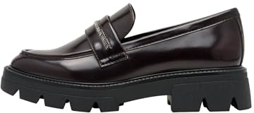 s.Oliver Damen Loafer ohne Absatz Vegan Elegant, Rot (Bordeaux), 39 EU
