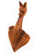 Wanddeko ERATHOR 30 cm Wikingerschiff Geschnitztes Ornament Handarbeit Holz
