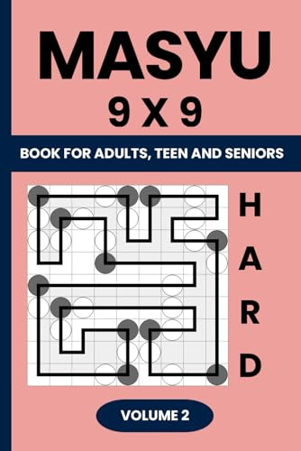 Masyu Puzzle Book: 200 Hard to Master 9x9 Puzzles with Solutions: Challenging Logic Puzzles for Adults – Perfect for Advanced Solvers