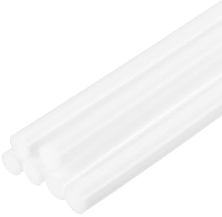 sourcing map 6pcs Mini Hot Glue Sticks for Glue Gun 7mm x 200mm Small Glue Sticks, White