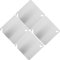 VILLCASE 4pcs Waterproof Metal Electrical Box Cover Plates Blank Square Junction Box Covers for Outlet Panel Compatible Electrical Junctions and Meter