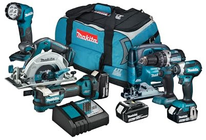 Makita DLX6132TX1 18V Li-ion LXT 6 Piece Combo Kit