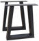 Pieds de table de style industriel pour bureaux, tables basses et tables de salle à manger – Support de piédestal durable pour différents types de table