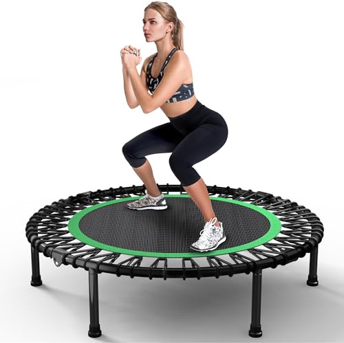 'Wonlink 40''/48'' Rebounder Trampoline for Adults with Bungee Cords, Exercise Rebounder for Adults Indoor/Outdoor Workout, Max Load 450/550 LBS'