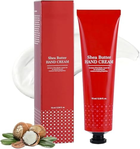 Almond Oil and Shea Butter Nährende Handcreme, Hand Cream mit Shea Butter und Mandelöl für Intensive Pflege, Natürliche Inhaltsstoffe und Tiefenbefeuchtend, Handcreme für Sehr Trockene Hände (1)