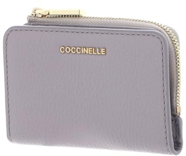 Coccinelle Leder Kartenetui Metallic Soft Credit Card Holder Oyster Mauve