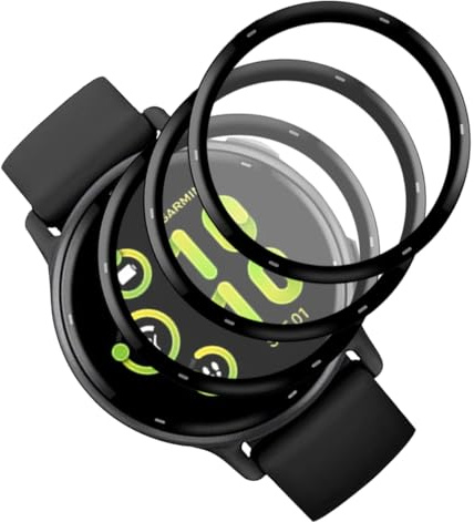 Rnnmeeko Protection D'écran Compatible avec Garmin Vivoactive 5 (Pas Verre Trempé) Film TPU Flexible 3 Pièces, Anti-Rayures 3D Full Coverage Protection écran pour Vivoactive 5
