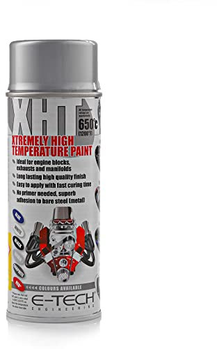 E-Tech 400ml XHT Xtremely High Temperature Paint- SILVER