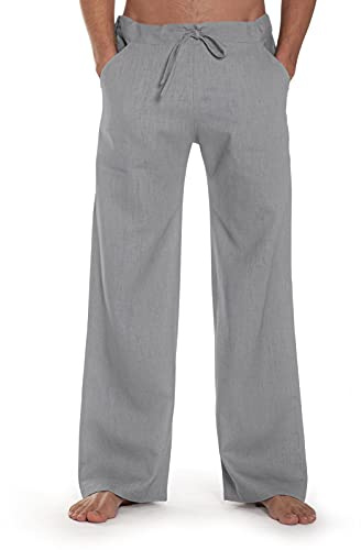 SCHAZAD Leinenhose Essential aus echtem feinen Leinen Sommerhose Freizeithose mit Zugband für Freizeit Sommer Urlaub Arbeit Made in Germany