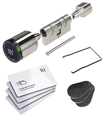 TCS 811-003-4045 Elektr. Knaufzylinder SA IP55 Set 40/45, 5 V, N/S