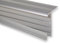 Trepsa Treppenkantenprofil Trepsa Profil 4 mit Abschluss-Clip | Aluminium eloxiert (800 mm, Silber)
