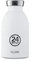 24 Bottles Clima-Bottle Edelstahltrinkflasche 0,33 Liter Ice White