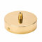 Baldachin Abdeckung (Ø 100 mm), Höhe 24 mm, Deckenbaldachin für Hängeleuchte, Lampenbaldachin inkl. Klemmnippel aus Metall, Gold