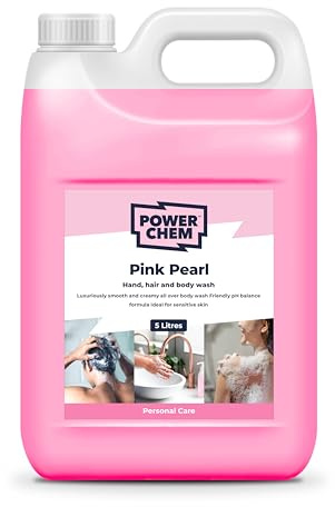 Pink Pearl Hand | Shampoo | Body Wash - Thick Moisturising Pearlised Soap - Great for frequent washing - Gentle on skin 5L