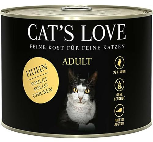 Cat's Love – Komplettfutter ohne Getreide, Huhn für Katzen, 200 g