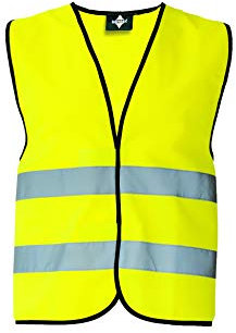 korntex Warnweste Standard - schwarzer Saum gelb 7XL