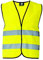 korntex Warnweste Standard - schwarzer Saum gelb 7XL