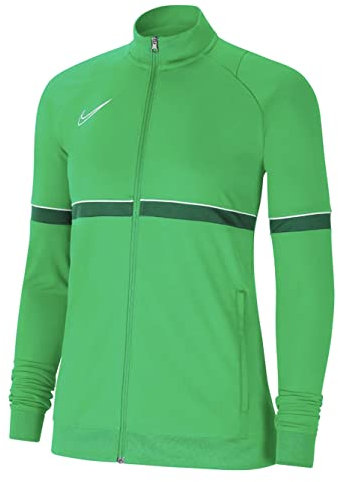Nike Womens Jacket W Nk Df Acd21 Trk Jkt K, Lt Green Spark/White/Pine Green/White, CV2677-362, S
