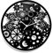 Instant Karma Clocks | Steampunk ➤ Wanduhr für Wohnzimmer, Küche, Schlafzimmer, Büro | Uhrräder | Mechanische Skelettuhr | Noiseless Leise Ohne Tickgeräusche | Industriedekor Für Wohnzimmer
