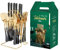 Set De Couverts De Cuisine 24 PiÈCes, Acier Inoxydable 430, Couverts Pour 6 Personnes, Set De Couverts Unique Avec Support De Suspension, Boîte Cadeau (Or noir)