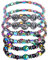 CMJBUHR Magnetisches Hämatit Fußkettchen，6 Stück Hämatit Fußkette Magnetarmband Zum Abnehmen Naturmagnetisches Stein Fußkettchen Armband für Männer Frauen Magnetfeldtherapie