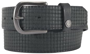 Carhartt Men's Casual Rugged Belts, Available in Multiple Styles, Colors & Sizes, Saddle Leather Basketweave (Black), 36