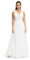 Vera Mont Damen Abendkleid mit Pailletten 48, Rohweiß