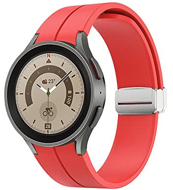 20 mm SchnellverschlussArmband für Samsung Galaxy Watch 54 Armbänder 44 mm 40 mm für Damen und Herren, Magnetverschluss, verstellbares Sportarmband für Galxy Watch 5 Pro 45 mm4 Classic 42 mm 46