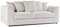 New Luxor Cream Fabric 3 Seater Sofa | Jumbo Cord Scatter Back Settee (Cream, 3 Seater)