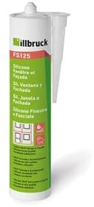 Mastic batiment FS 125 ivoire Ral 1015 310ml Illbruck