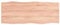 vidaXL Tischplatte, Holzplatte für Tisch Esstisch Couchtisch, Massivholzplatte Handgefertigt mit Baumkante, Ersatztischplatte, Hellbraun 100x40x(2-4) cm Massivholz Behandelt