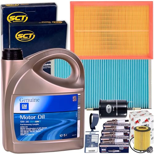 Inspektionspaket + Zündkerzen + 5W30 für Combo Corsa C TIGRA TWIN TOP