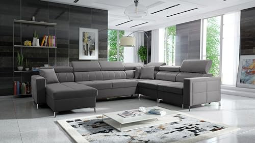 IM SOFA Komfortable Wohnlandschaft XXL Eckcouch SID VII Links/rechts Farbe wählbar TOP Qualität