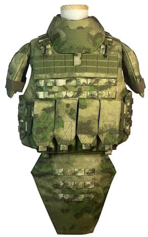 Chaleco Táctico para Airsoft, Ajustable Chaleco Militar Compacto, Soporte De Placa Chaleco De Combate De Corte Entrenamiento Caza Chaleco De Juego Equipo De Paintball FG,Aramid