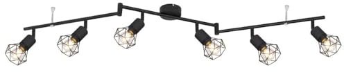 Globo Deckenleuchte Xara I schwarz 6-flammig - 54802S-6S