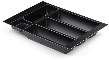 Handle & Home 400mm Black Cutlery Tray for Blum Tandembox 422mm Long x 312mm Wide