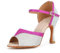 Syrads Da Donna Liscio Scarpe da Ballo Glitter Strass Salsa Latino Scarpe da Ballo,Argento 9cm Heel,38 EU