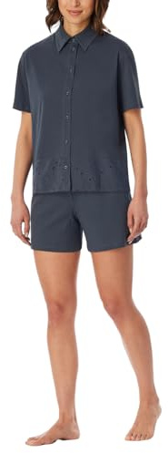 Schiesser Damen Pyjama Kurze Hose Kurzarm-Casual Nightwear Pyjamaset