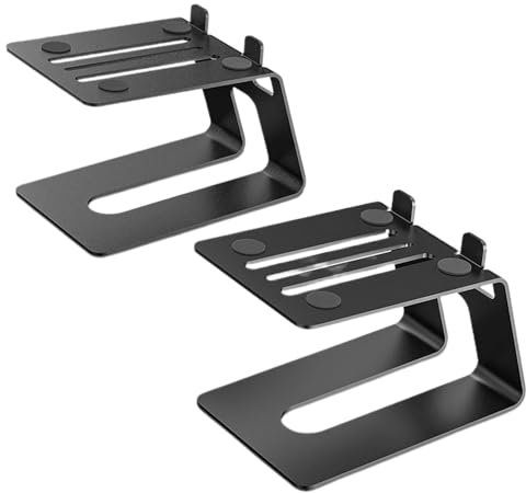Soportes para altavoces, par de soportes para altavoces - 2 soportes para altavoces de escritorio, soporte para altavoces de estantería,Escritorio con soporte para altavoz, par de soportes para altavo
