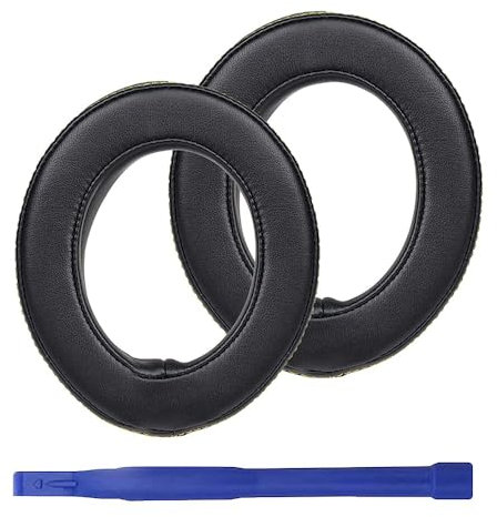 Umvowuxa Ersatz-Ohrpolster für Corsair HS70 sind kompatibel mit Corsair HS70, elastischem Schaumstoff Komfort, Schalldämmung weiches Kunstleder (schwarz)