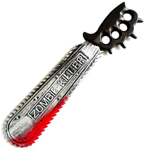 Stylex Party Zombie Slayer Saw Prop Halloween 50.5cm Fancy Dress Horror Costume Accessory