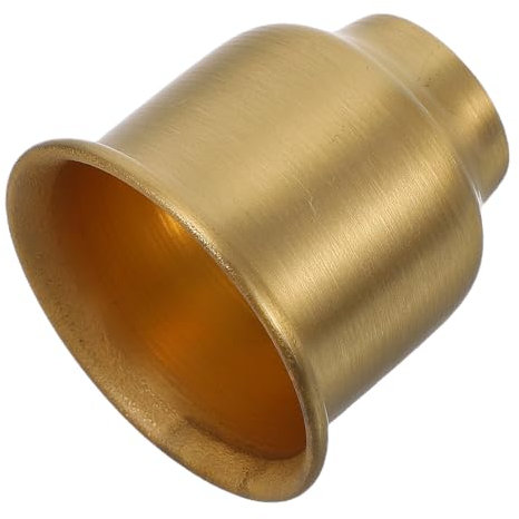 Gadpiparty Coupelle Laiton pour Lampe avec Bord Roulé Porte-Lampe Décoratif pour Chandelier Lampe Rustique Support pour Ampoule De Remplacement Facile