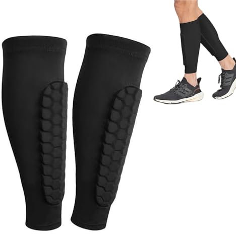 jatimdotin 1 Paar Schienbeinschoner, Sport Schienbeinschutz, Schienbeinschoner für Fußball, Wadenschutz, Stoßfest und Komfort Für Fußballspieler, Skifahren, Hockey (Größe: M)