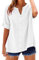Oferta del Dia Hoy Camisetas Mujer Verano De Vestir Blusas Y Camisas Blusa Hippie Manga Corta Azul Camiseta Oficina Lisas Deporte Larga Camisa Elegante Media Blanca Ropa Talla Grande Calabaza