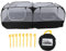 Parc pour Petits Animaux, poulailler, enclos Pliable en Maille Transparente Respirante avec Fond Amovible pour Poulets, Canards et Lapins (Black)